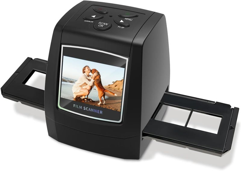 DigitPro 35mm Slide Scanner & Film Viewer, 2.4-inch LCD Screen Slide Viewer,for 35mm Old Slides to Digital, Portable Negative Scanner,Include Easy Load Film Adapters - Image 1